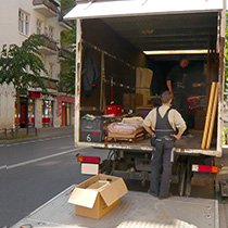 e1w van with a man