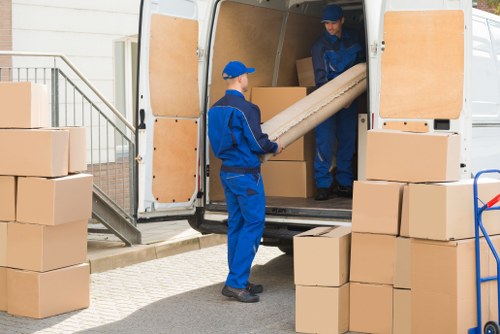 Packing service for a Wapping home move with organised boxes