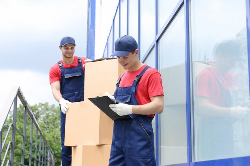 Loading office items for a professional move across Wapping and nearby areas