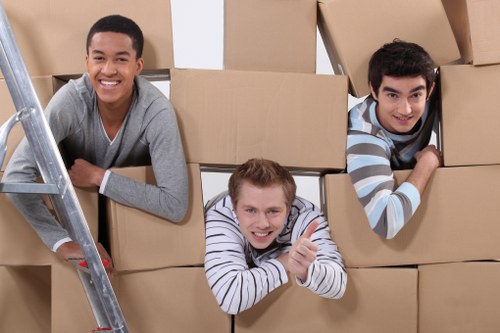 Careful furniture handling in a Wapping flat move